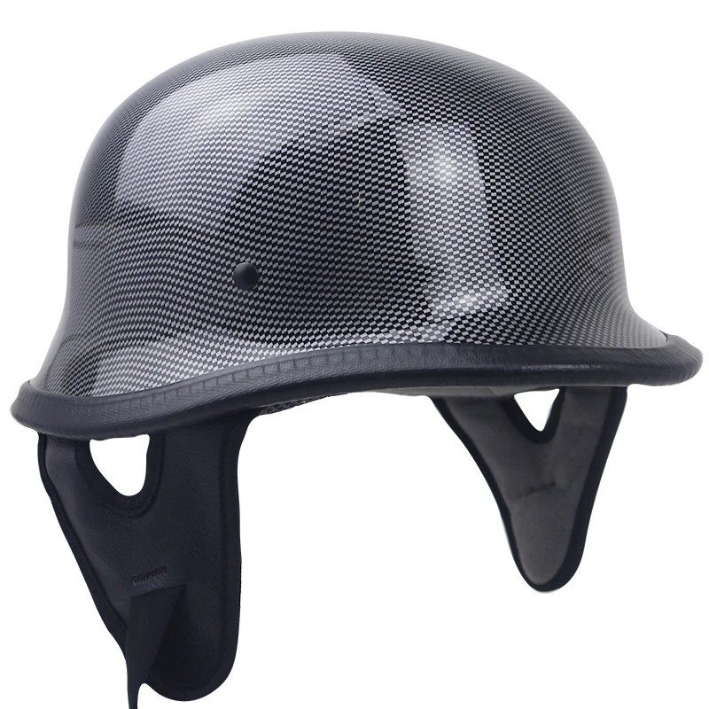 DOT Motorcycle German Style Half Open Face Helmet Chopper Cruiser Scooter bike helmet M35 style