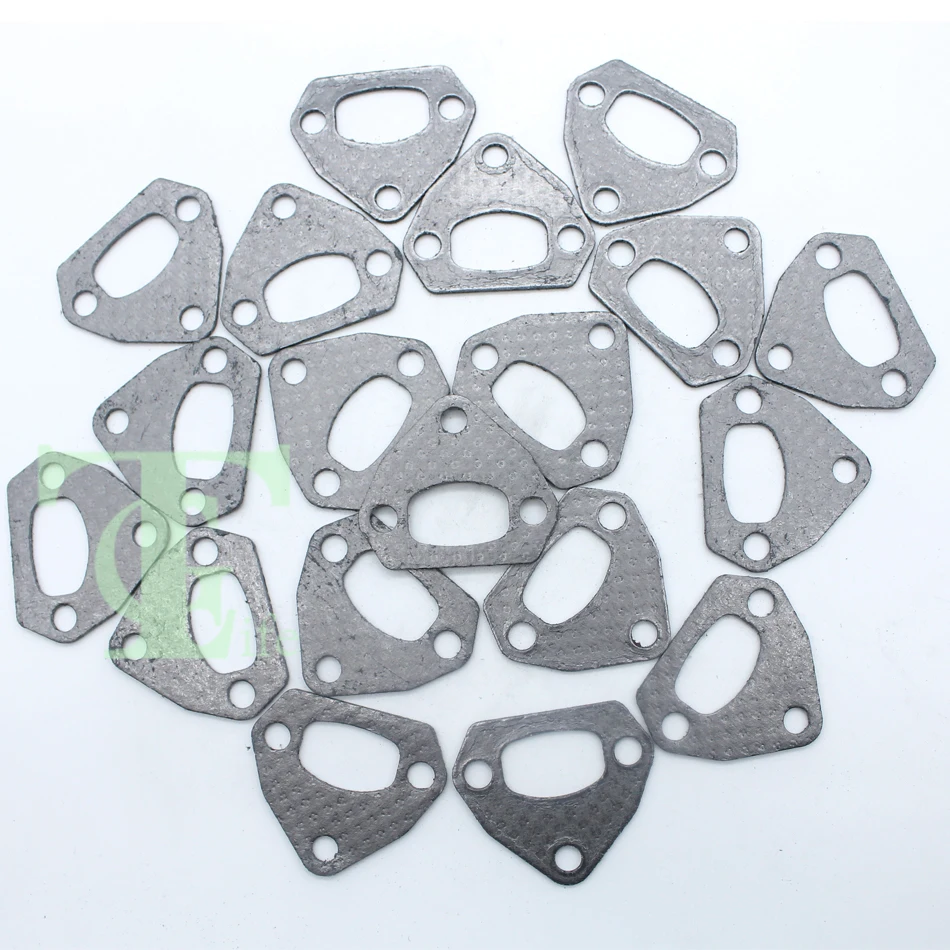 20Pcs/lot Exhaust Muffler Gasket For HUSQVARNA 136 136LE 137 137E 141 141LE 142 142E 41 36 Chainsaw Engine Parts Garden Tools