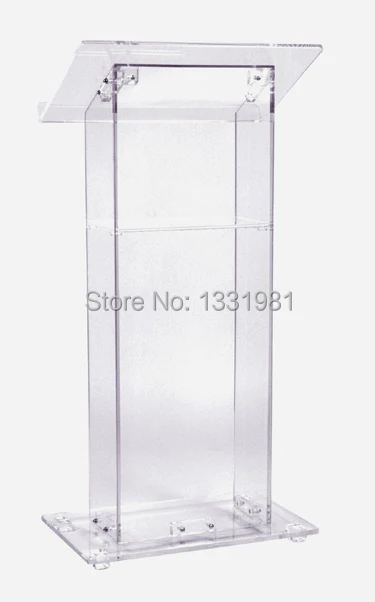 Special stage podium host crystal MC client reception receiving station Acrylic ribbon cutting machine lectern  The platform