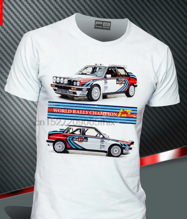 

T-Shirt Uomo Lancia Delta Martini Racing Evo Hf Integrale Rally Legend Fb Tee 2019 New Fashion Men Casual Slim Fit T-Shirt