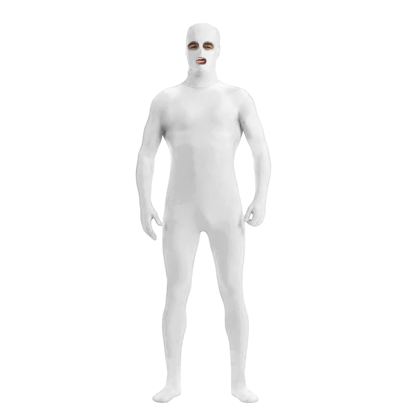 Vestito di Zentai Occhi Aperti e la Bocca suit Pelle Catsuit Costumi di Halloween Unisex unitard su misura Della Fase unitard di usura di Ballo