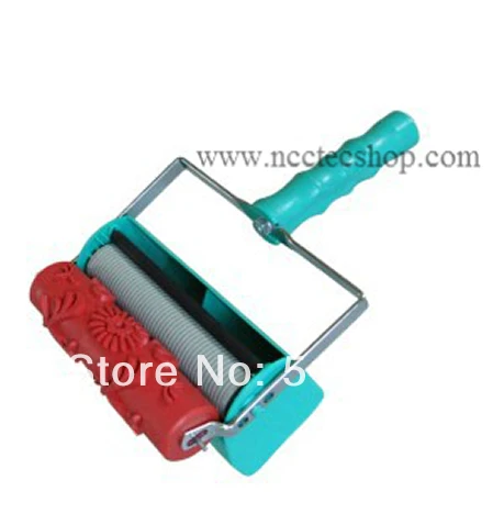 

a combo package of 7'' NCCTEC two color wall decoration machines with 1 pcs of red hard rubber decorative roller FREE shipping