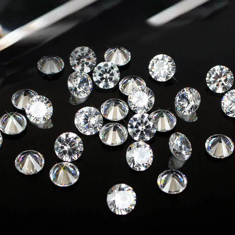 50pcs 9mm Many Colors Crystal Material Brilliant Cuts Round Shape Cubic Zirconia Stones Perfect For Jewelry Making Decorations