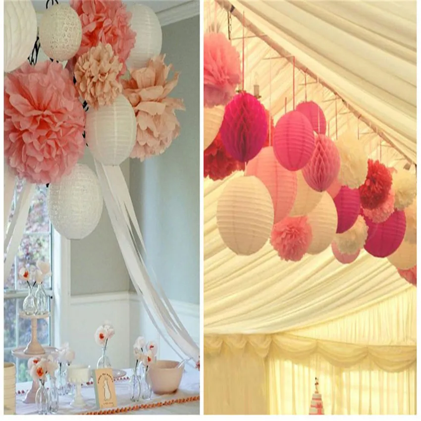 mulit color option 6 inch 1 pcs Round Chinese Paper Lantern Birthday Wedding Party decor gift craft DIY creavtive good quality