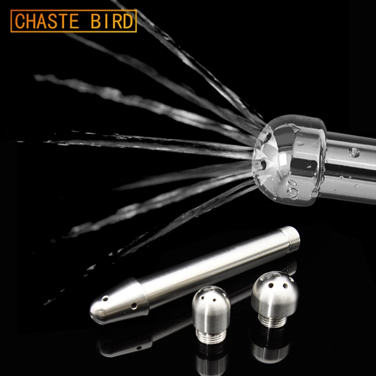 Chaste Bird Stainless Steel Shower Enema Water Nozzle 3 style Plug Head Enema Anal Cleaning A241