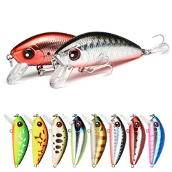 1pcs 45mm 4.1g Mini Minnow Hard Bait Fishing Bait Aritificial Japan Hard Bait Bait Trout Bass Carp Fishing