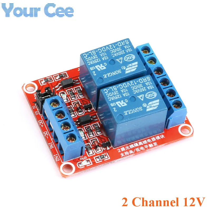 1 2 4 8 Way Channel Relay Module 5V 12V 24V with Optocoupler Support High and Low Level Trigger for Arduino