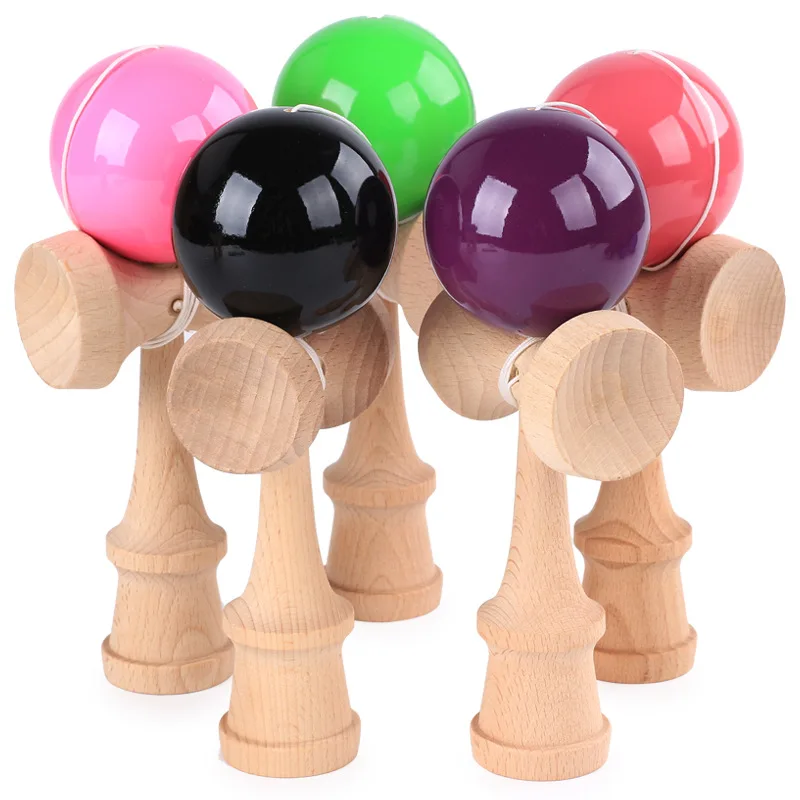 Wooden Toys Outdoor Sport Yida Horse Toy ball colourful design beech wood kids & adult Outdoor Ball Sport