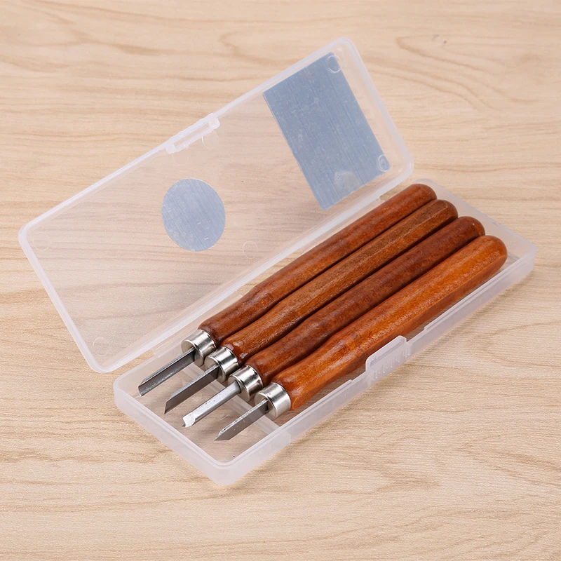 4pcs/lot Wood Carving Knife Chisel Woodworking Tools Carpenter Tools Fruit Food Crafts Arts Sculpture Scalpel Engraving Knife