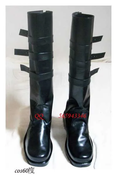 Tsubasa: Reservoir Chronicle Syaoran Black Long Cosplay Shoes Boots S008