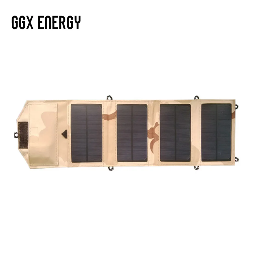 GGXingEnergy Waterproof 8W 5V Portable Folding Mono Solar Panel Charger USB Output Controller Pack for Phones iPhone PSP MP4