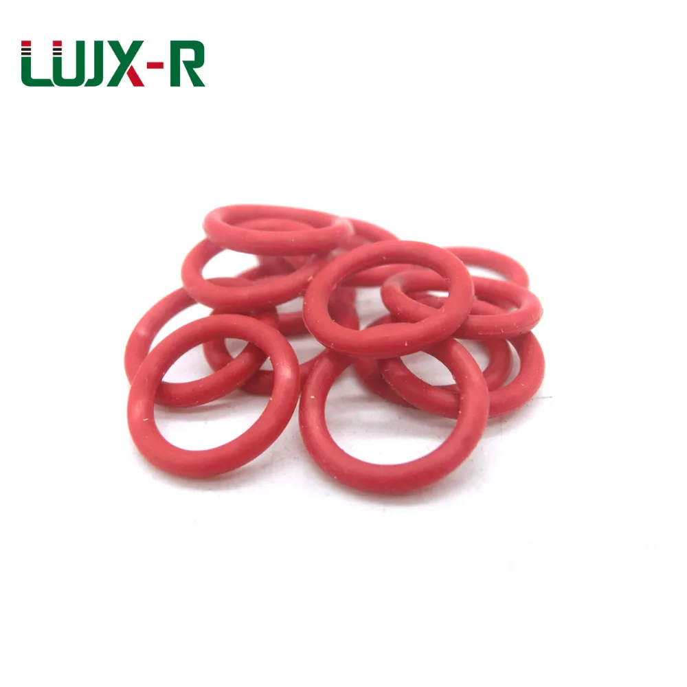 

LUJX-R O Ring Seal 3mm Red Silicone Gasket Sealing VMQ O-Ring Silicon Washer OD49/50/52/55/62/68/72/80mm O Type Ring Seals