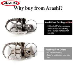 Arashi For BMW R1200GS / GSA 2005 - 2012 Front Foot Pegs Wide Pivot Rider Footrest Anti Slip Pedal GS1200 2006 2007 2008 2009