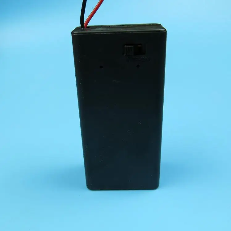 1PCS 9V Battery Case 9V Volt PP3 Battery Holder Box DC Case With Wire Lead ON/OFF Switch Cover