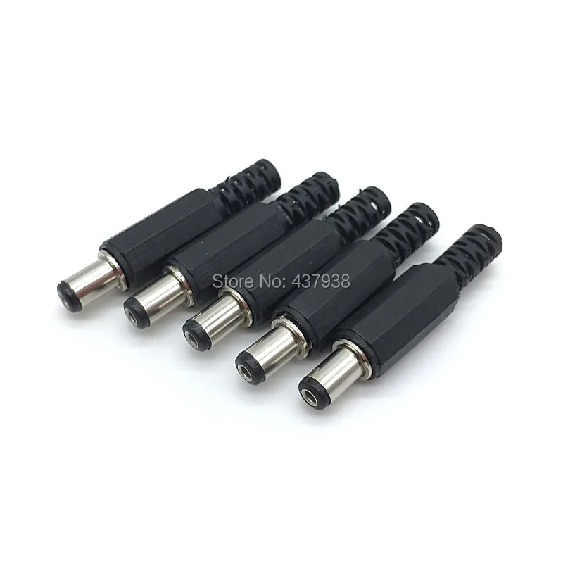 10pcs DC-022 12V 3A Plastic Male Plugs + Female Socket Panel Mount Jack 5.5x2.1mm DC Power Connector Electrical Supplies