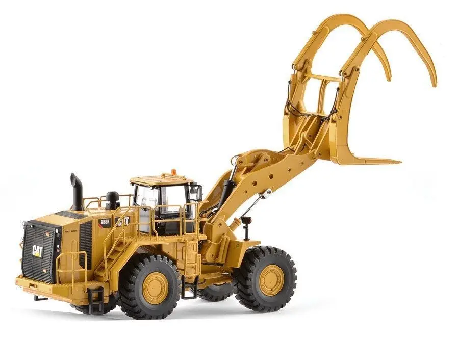 Tonkin 1:50 Caterpillar CAT 988K Wheel Loader Vehicles With Log Grapple TR10011 Diecast Toy Model Collection,Decoration