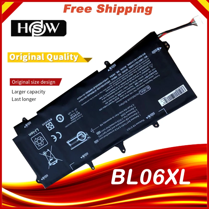 

HSW 11.1V 42wh Laptop Battery For HP BL06042XL HSTNN-DB5D HSTNN-W02C 722236-171