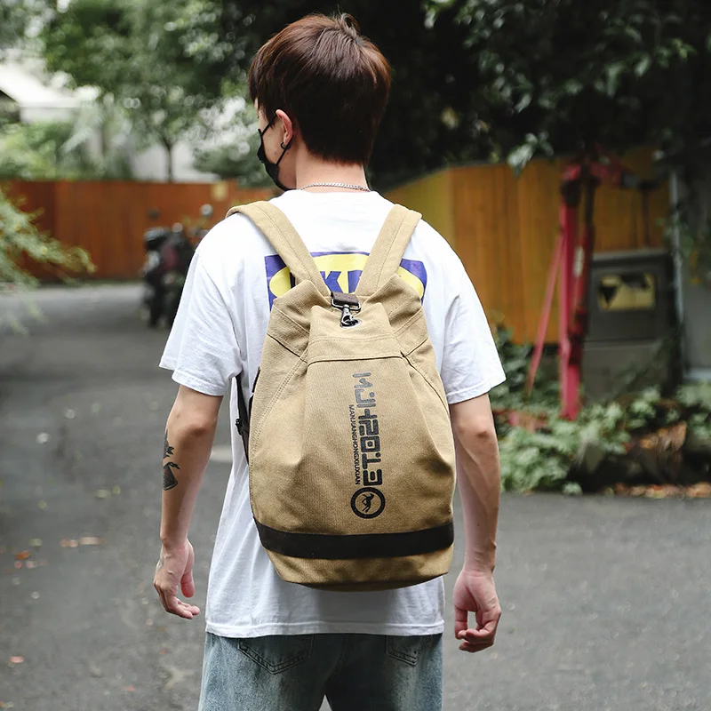 Manjianghong Leisure Canvas Backpack Large Gentleman Backpack Bag Man Fashion Casual Travel Bags High Quality Drop shipping Bags