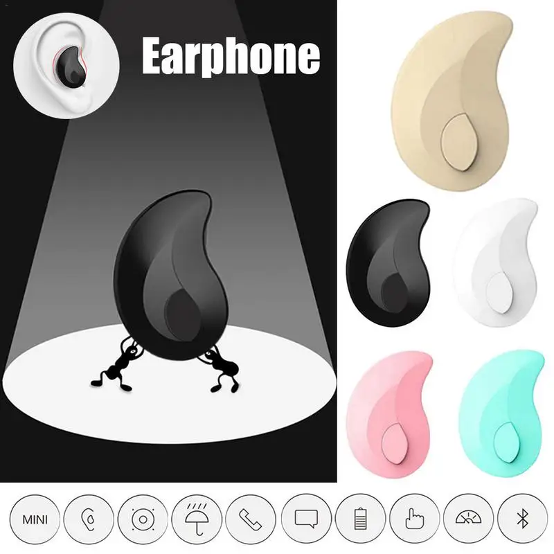 S550 Micro 4.1 Mini Hidden Earphone Wireless Earbud Bluetooth Earphone Headphones Bluetooth Ear Piece Ear Bud For iPhone