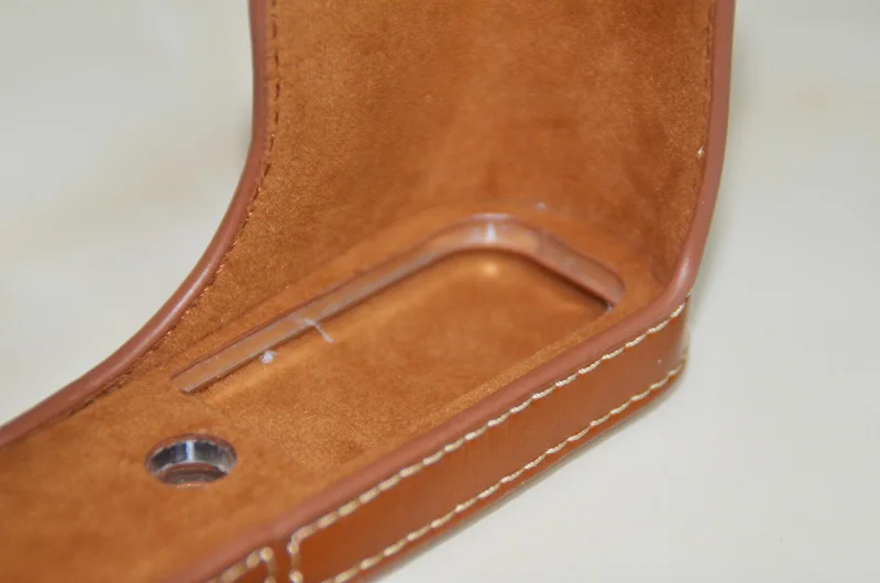 Fujifilm X100F جراب كاميرا من الجلد الصناعي ، نصف حقيبة ، غطاء سفلي ، تصميم بطارية مفتوح ، Fuji X100F ، مجموعة جديدة