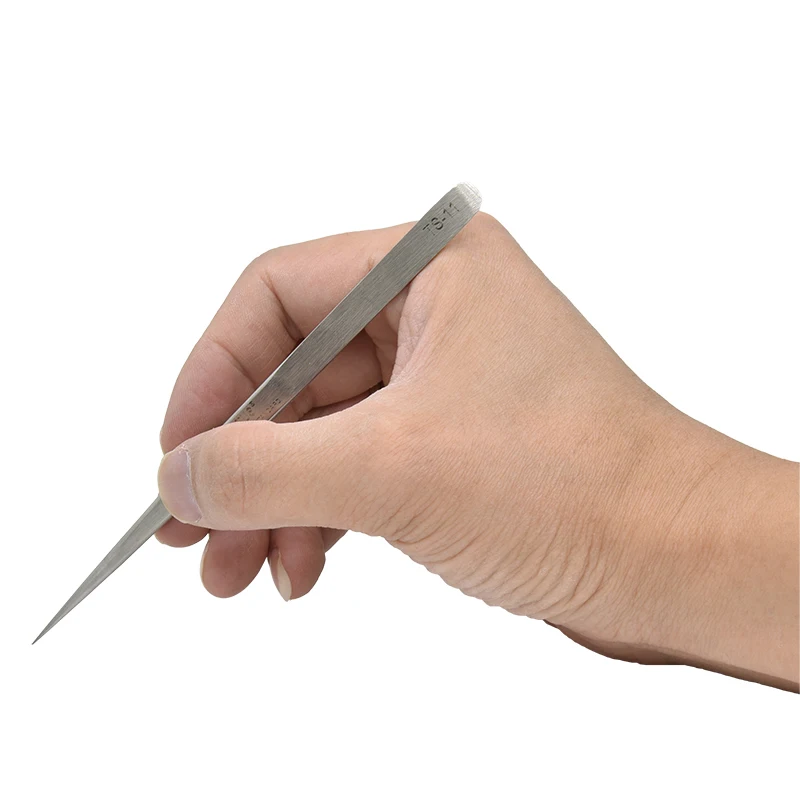 2 ชิ้น/ล็อต Precision แหนบ Vetus อิเล็กทรอนิกส์อุตสาหกรรมสแตนเลสสตีลแหนบ Pinzas Forceps โค้งตรง Tip เครื่องมือ