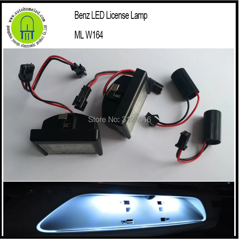 

2PC X Dahosun 4014SMD License Plate Light Lamp for Benz ML W164/X164X 2009-2011 Replace OEM# A4528200056