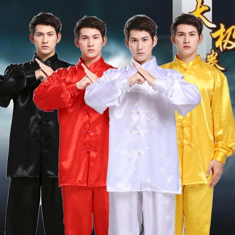 Unisexเสื้อผ้าWushuศิลปะการต่อสู้Faux Kung Fuผู้ชายTai Chi Taijiquanเครื่องแต่งกายปีกChun Wushuเสื้อผ้า