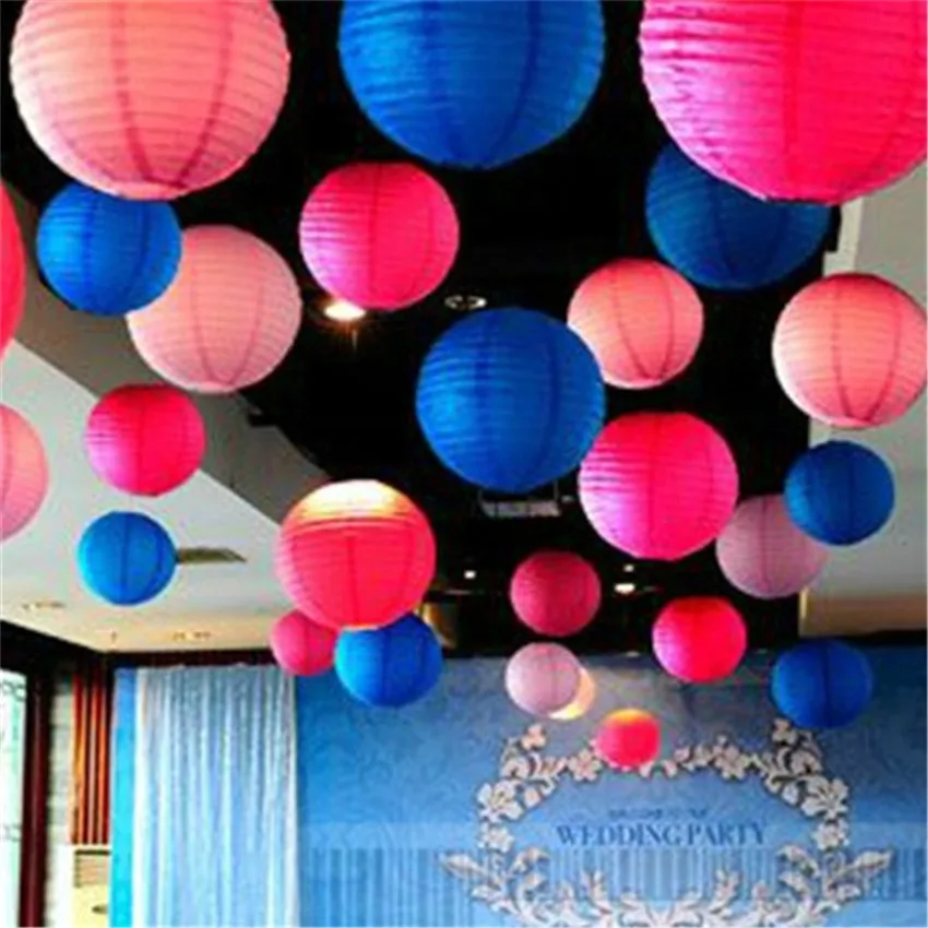 30 colours 10inch 1pcs  Chinese Paper Lanterns For Party Wedding Decoration Supplies  Balloon Wedding Party Decoration