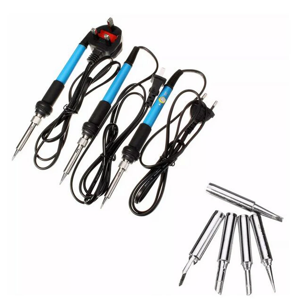 Saldatori elettrici da 60W saldatore a matita termica con Mini manico in ferro elettrico regolabile in temperatura