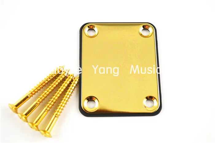 Niko Gold Electric Guitar Neck Joint Plate with 4 Screws For Strat/Tele Style Electric Guitar/Bass Free Shipping