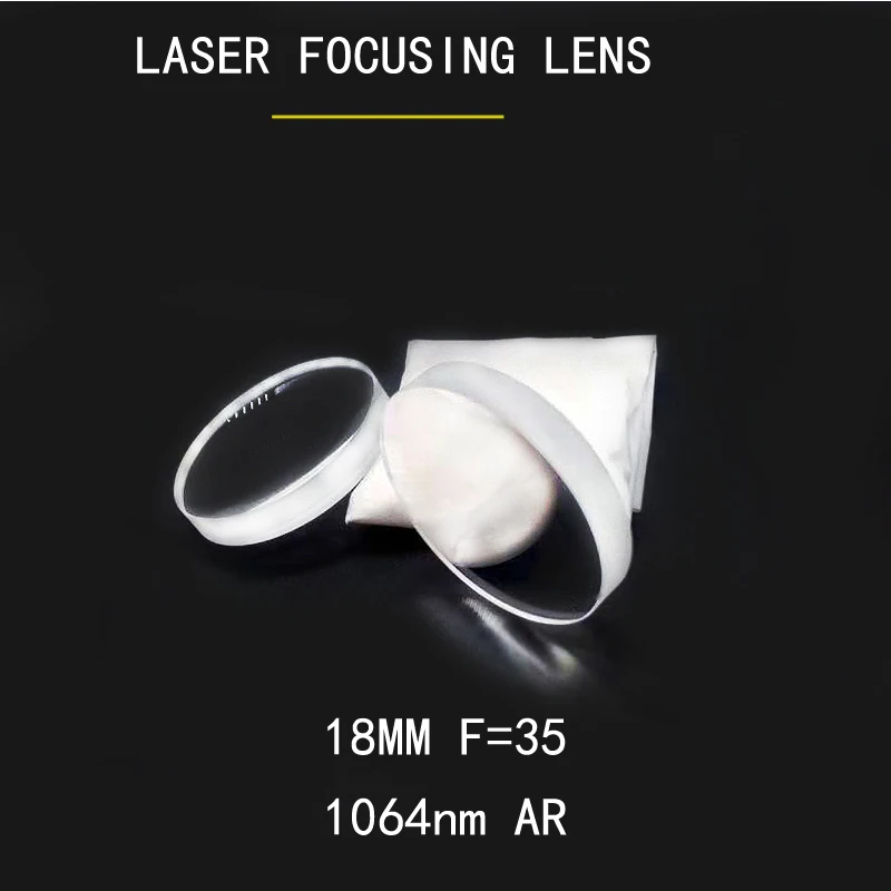 Weimeng New laser focus lens  Dia 18mm F=35 H-K9L 1064nm AR Plano-convex shape lens optical & glass for laser cutting machine