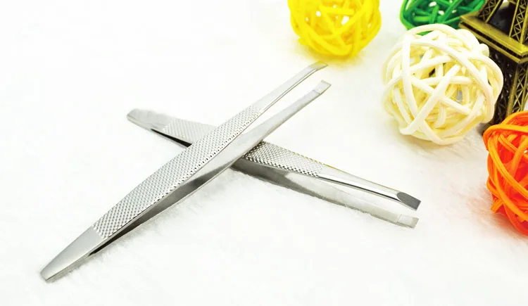 Eyebrows Tweezers Eyebrow Tweezer Clip Beauty Tool For Face Nose Hair Remover False Eyelashes Flat Tip Facial Makeup Tools Sale