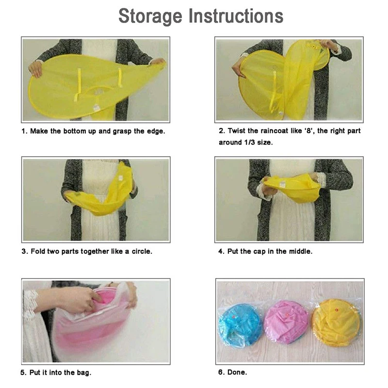 Creative Kids Rain Cover Cute Cartoon Duck UFO Children\'s Raincoat Boys And Girls Umbrella Hat Windproof Poncho Rain Gear Hot