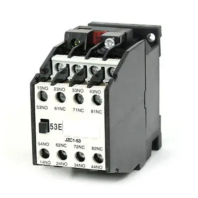 

JZC1-53 AC Contactor Type Relay 380V 50Hz Coil Voltage 3-Phase 5NO + 3NC