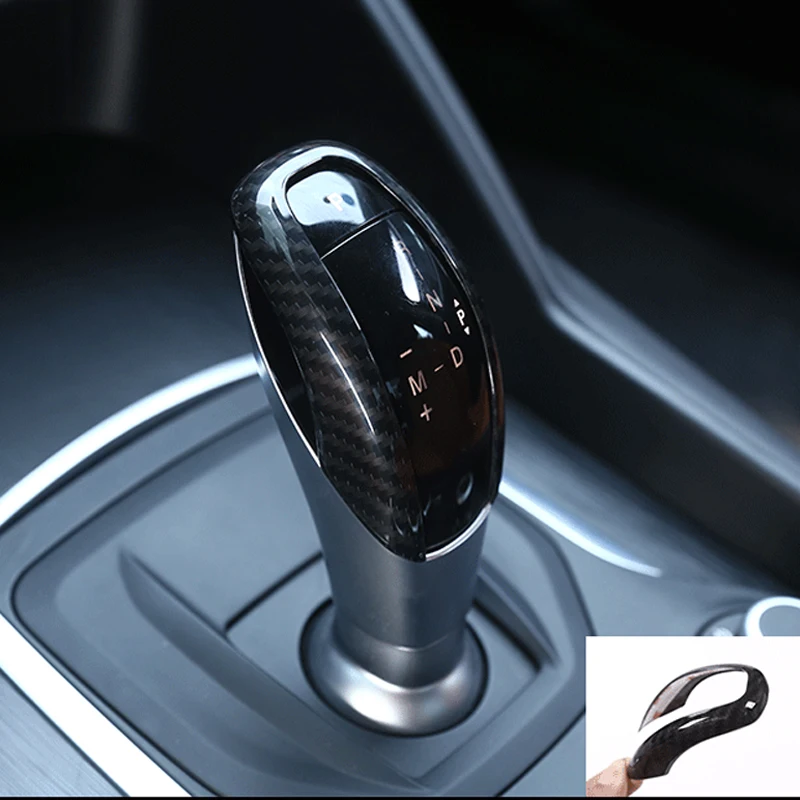 

ABS Carbon Fiber Style Gear Stick Trim Cover For Alfa Romeo Giulia 2017 Gearshift Panel Frame Stickers Gear Knob Cover