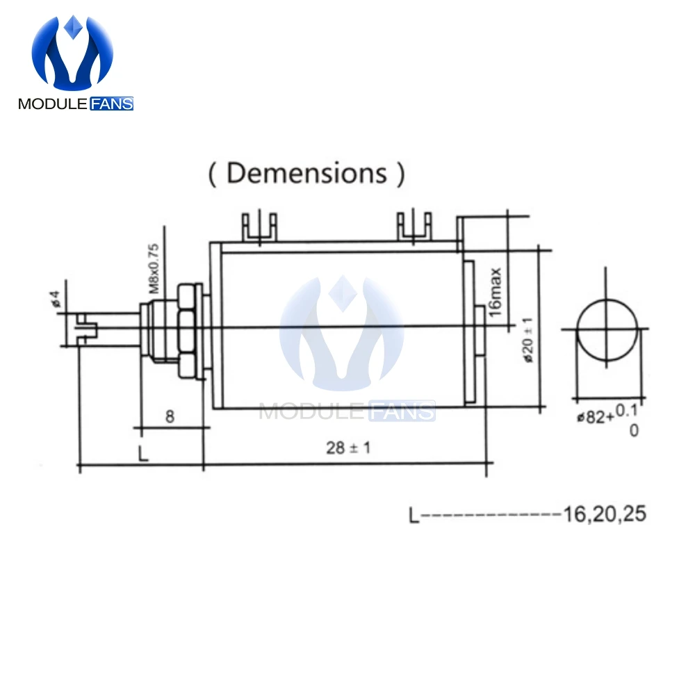 WXD3-12-1W 권선 전위차계 저항 옴 10 회전 선형 회전 전위차계 5% + 5% -5% Diy 전자