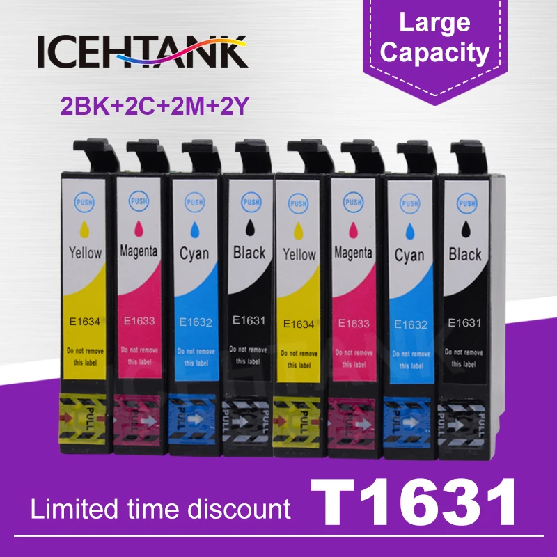 

T1631 Ink Cartridge For Epson T16 16XL WorkForce WF-2010W WF-2510 WF-2520NF WF-2530 WF-2540 WF 2750 2760 2630 2650 Printer