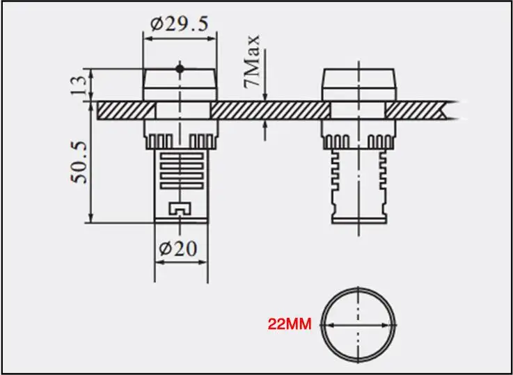 1pc AD16-22SM 12V 24V 110V 220V 380V 22mm Flash Signal Light Red LED Active Buzzer Beep Alarm Indicator Red Green Yellow Black