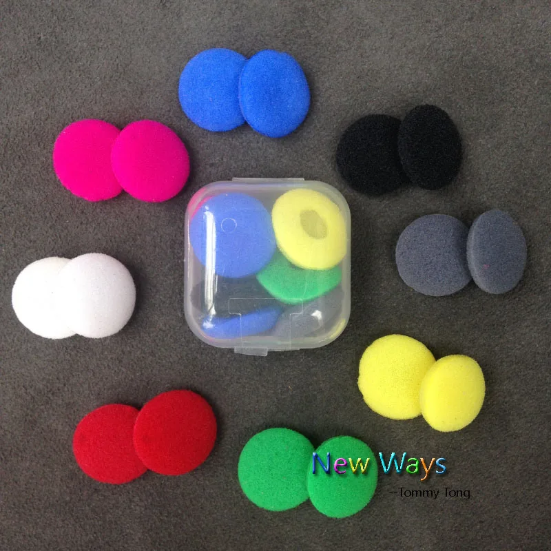 1000pcs 500pairs 18mm Foam Earbud Earphone Ear Buds Headphone Ear Pads Cushion Replacement Sponge Covers Tips For Earphone MP3