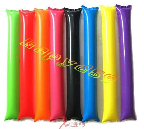 

100pcs 60cm clapper ballon beach Inflatable Sticks cheerleading sports game up stick party concert fan cheering inflatable stick