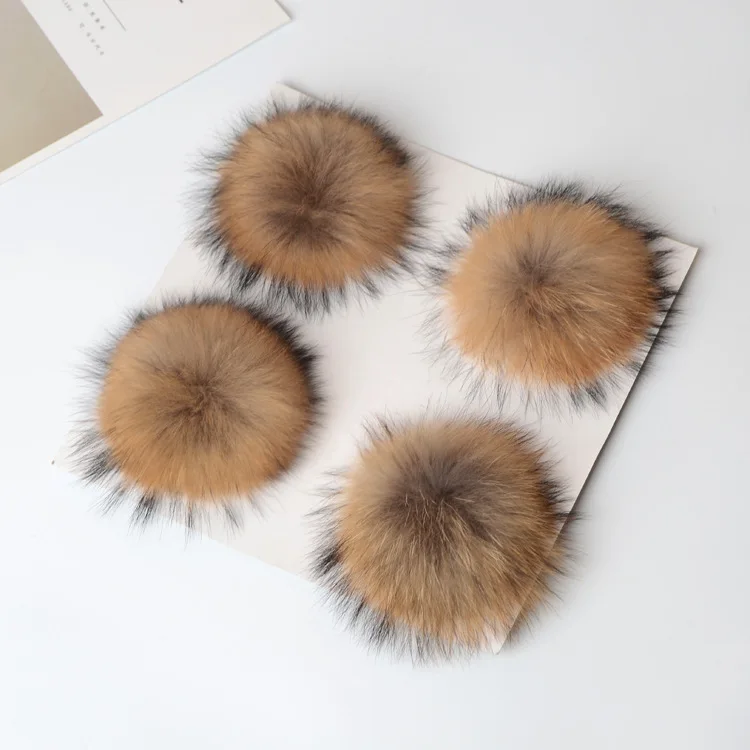 Hair ball  plush  fur real fur ball handmade for DIY keychain bag pendant shoes ornaments