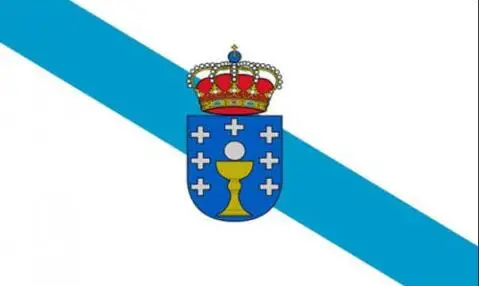 Galicia Galician Spain Flag 3ft x 5ft Polyester Banner Flying 150* 90cm Custom flag outdoor