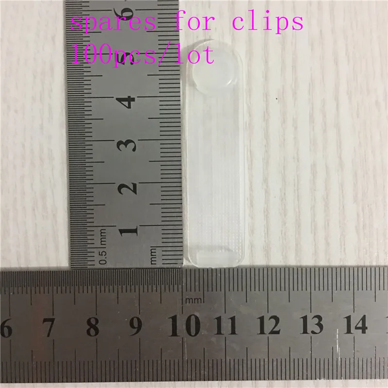 (100 pieces/lot) 52mm*14mm Black Plastic white clear for garter clips spares