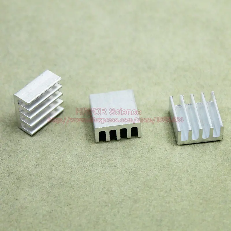 (500pcs/lot) Aluminum Heat Sink Heatsink Radiator 11mm*11mm*5mm For integrated circuit IC MOS Transistor