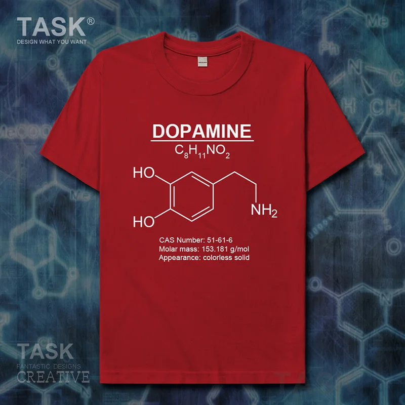 Dopamine Molecular Formula Chemistry Subject clothes Short sleeve t-shirt new Tops t shirt mens sweatshirt summer sports 01