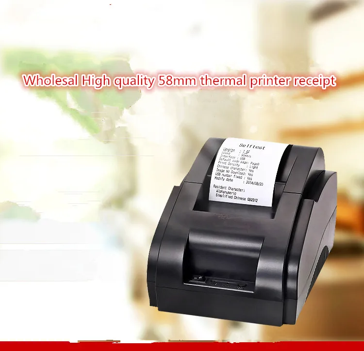 Wholesal High quality 58mm thermal printer Bill receipt machine printing speed 90mm / s USB interface