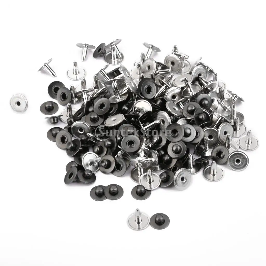 SPMART 100 Sets Rivets Fasteners Studs Button Sewing Jeans