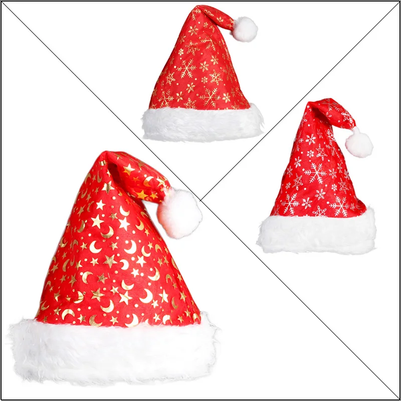 Snow yarn Christmas hat snowflake Santa Claus hat Christmas decoration props Xingyue Christmas hat wedding party supplies