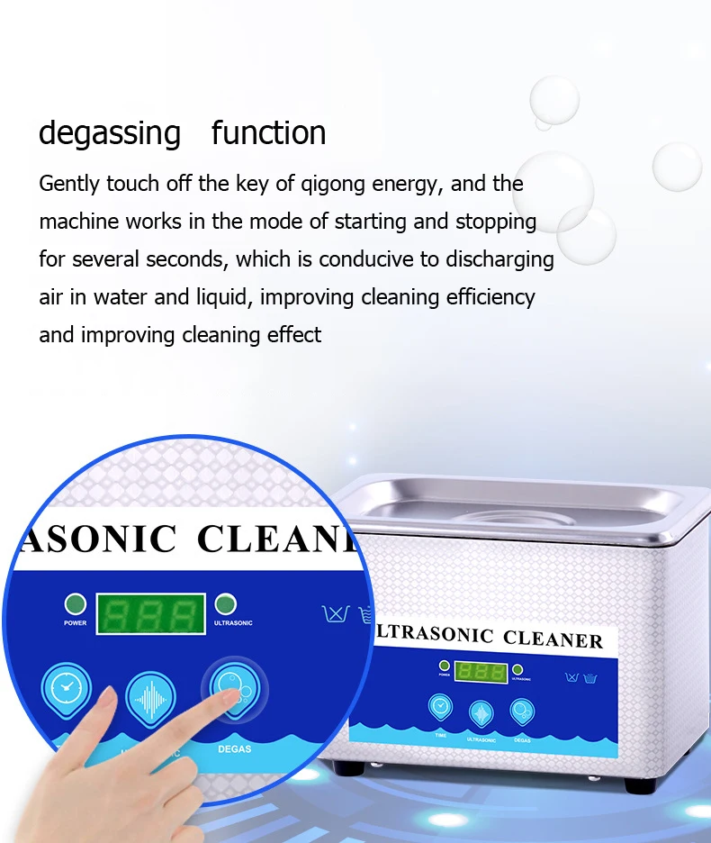 Tanque de limpeza ultrassônico de aço inoxidável da onda do ultrassom do banho de 800ml para a parte da ferramenta do prego das moedas