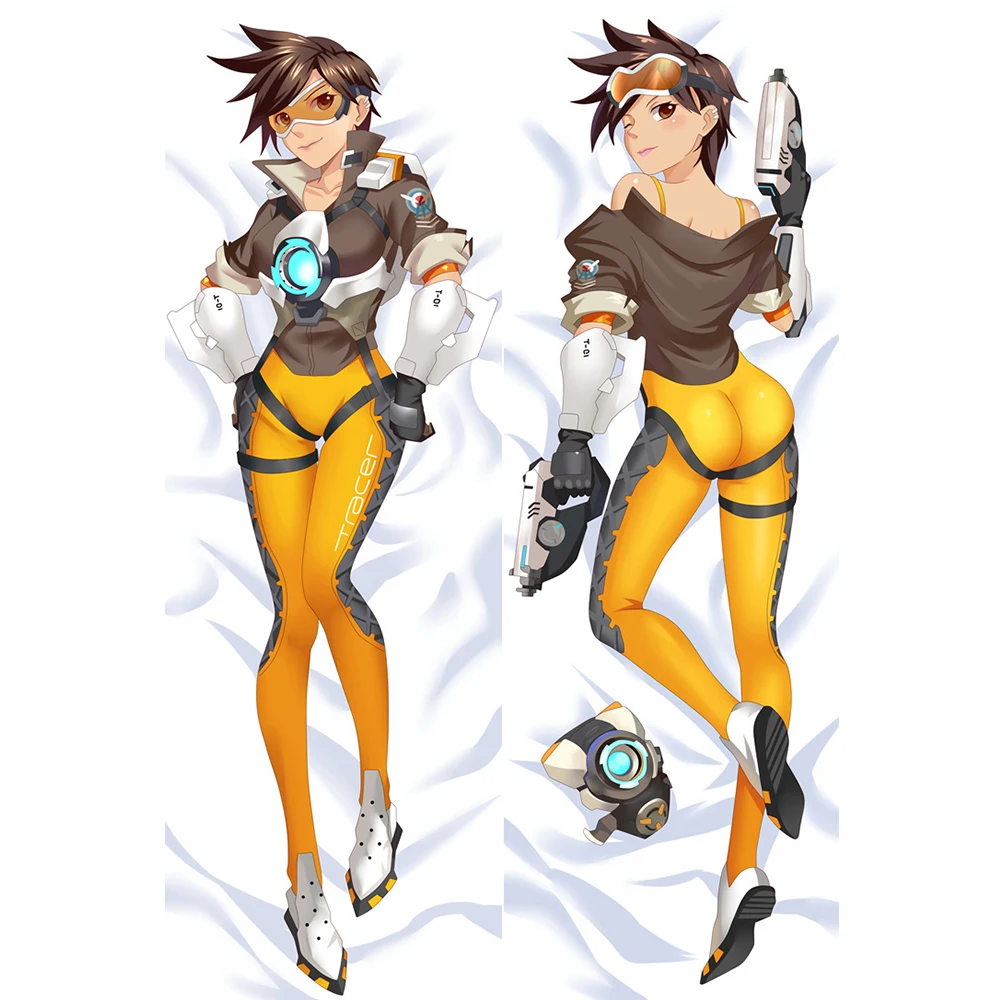 

Anime JK Game Tracer Lena Oxton Dakimakura Cosplay Body Pillowcase Sexy Hug Pillow Cover Case